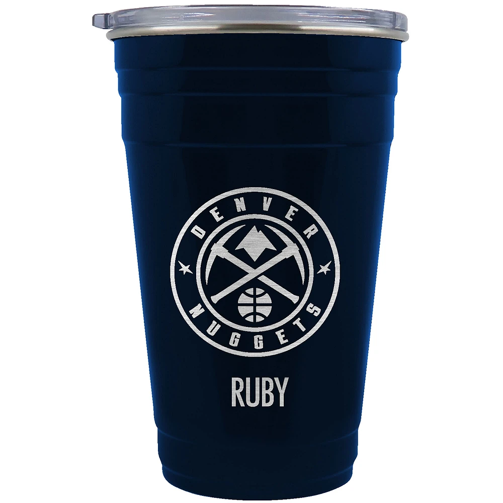 Denver Nuggets Team Logo 22oz. Personalized Tailgater Travel Tumbler
