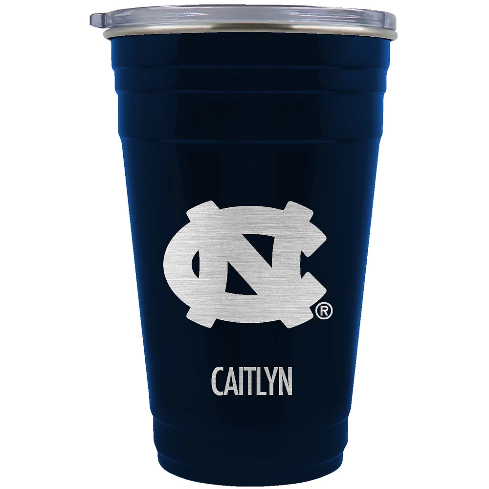 North Carolina Tar Heels Team Logo 22oz. Personalized Tailgater Travel Tumbler