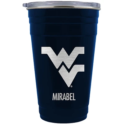 West Virginia Mountaineers Team Logo 22oz. Personalized Tailgater Travel Tumbler