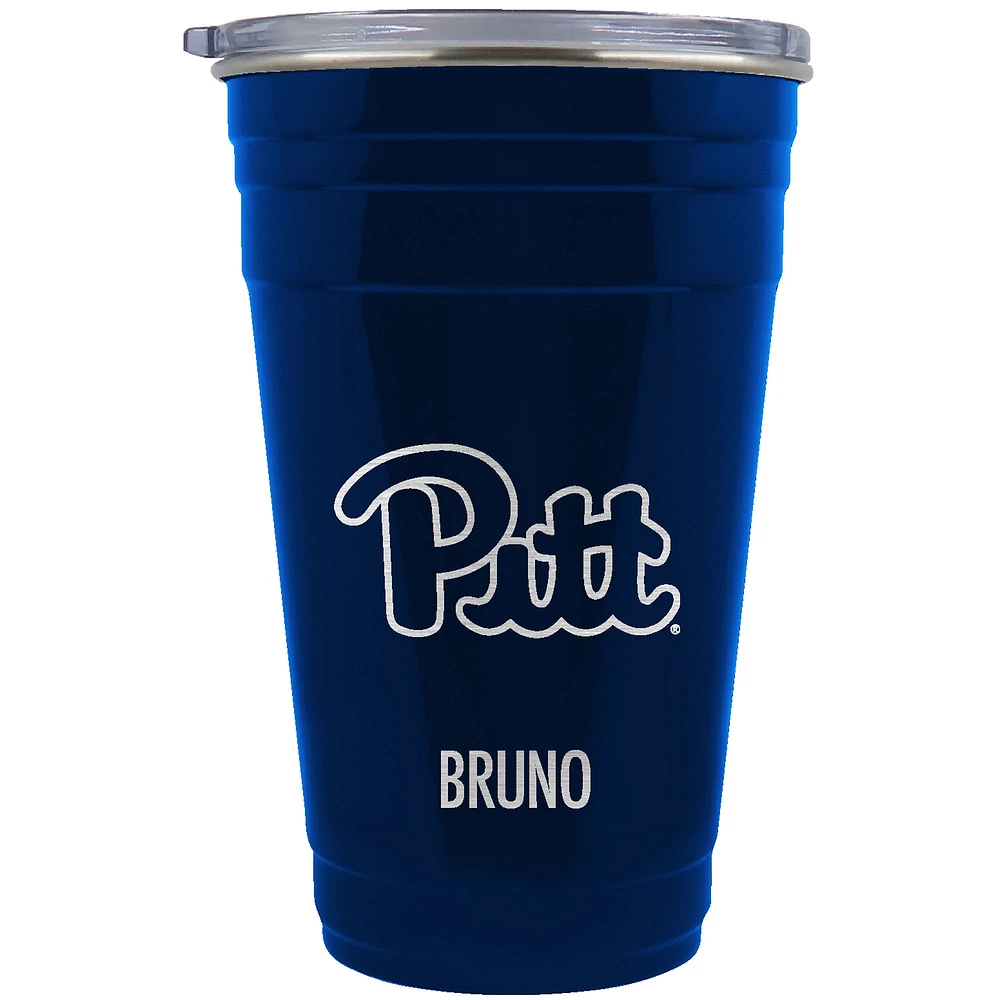 Pitt Panthers Team Logo 22oz. Personalized Tailgater Travel Tumbler