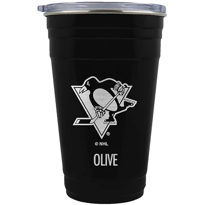 Pittsburgh Penguins Team Logo 22oz. Personalized Tailgater Travel Tumbler