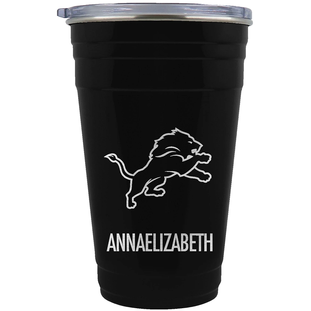 Detroit Lions Team Logo 22oz. Personalized Tailgater Travel Tumbler