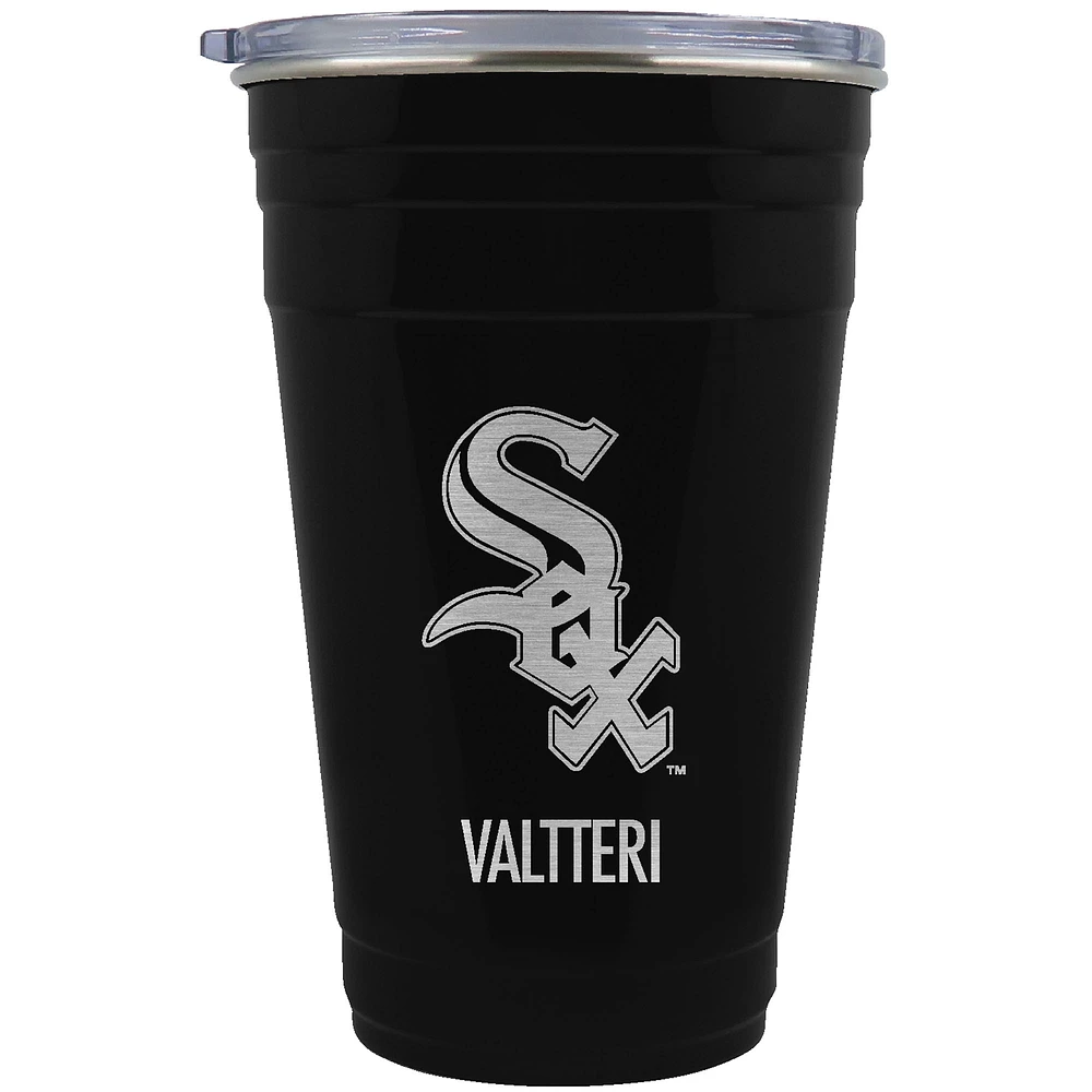 Chicago White Sox Team Logo 22oz. Personalized Tailgater Travel Tumbler