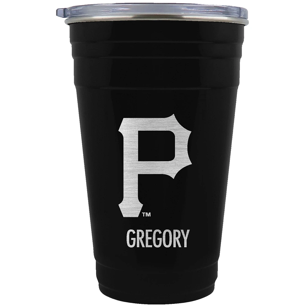 Pittsburgh Pirates Team Logo 22oz. Personalized Tailgater Travel Tumbler