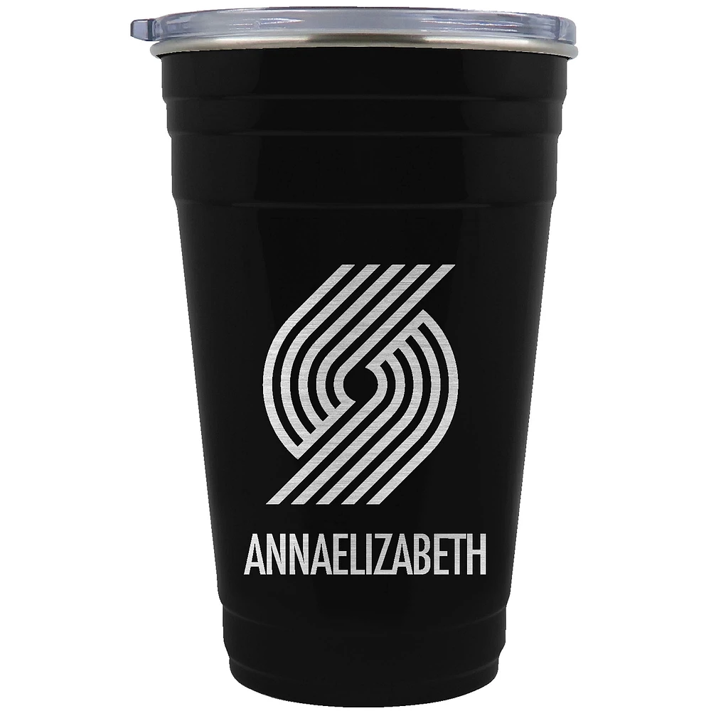 Portland Trail Blazers Team Logo 22oz. Personalized Tailgater Travel Tumbler