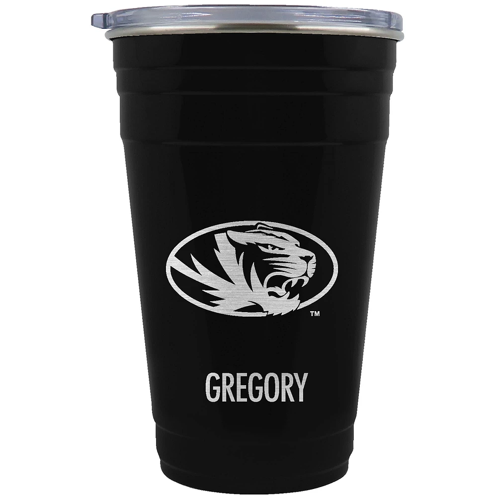 Missouri Tigers Team Logo 22oz. Personalized Tailgater Travel Tumbler