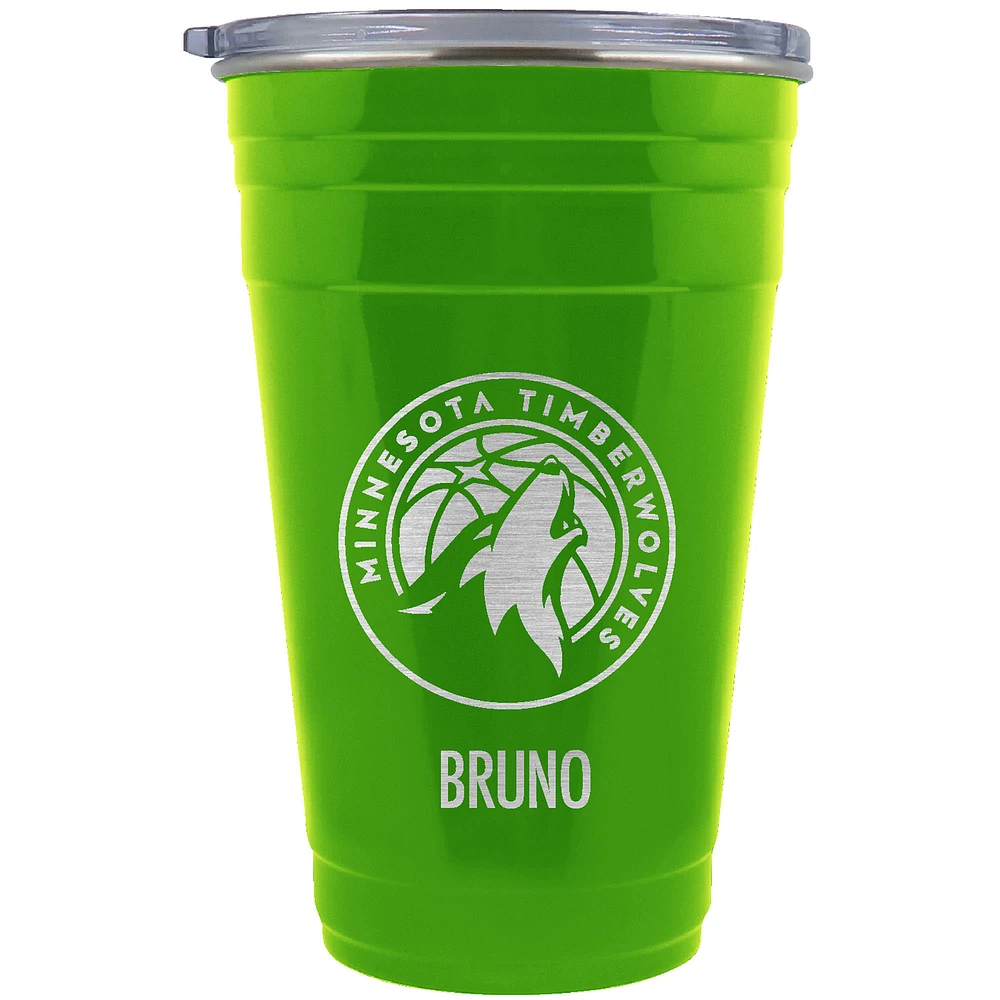 Minnesota Timberwolves Team Logo 22oz. Personalized Tailgater Travel Tumbler