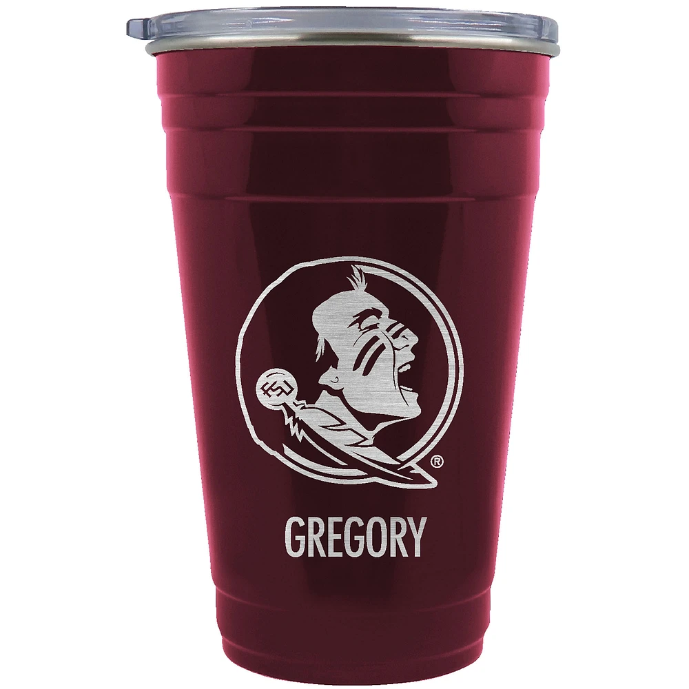 Florida State Seminoles Team Logo 22oz. Personalized Tailgater Travel Tumbler