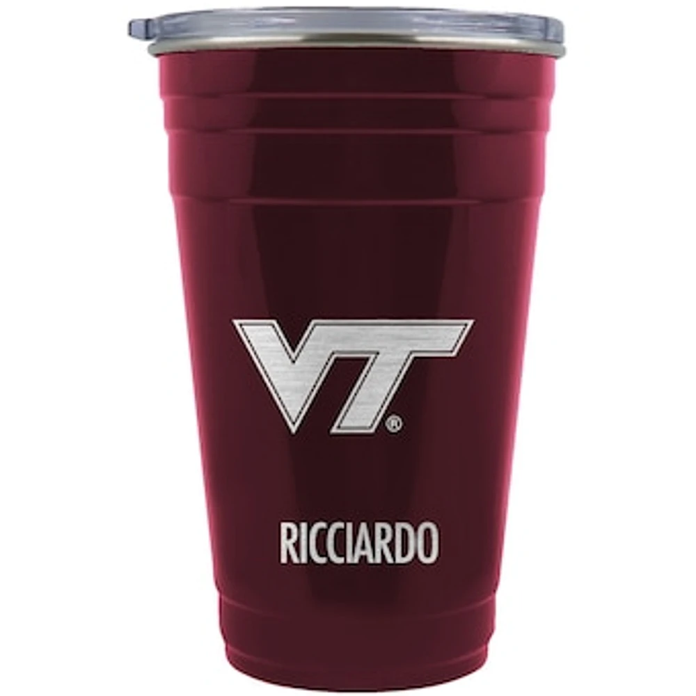 Virginia Tech Hokies Team Logo 22oz. Personalized Tailgater Travel Tumbler