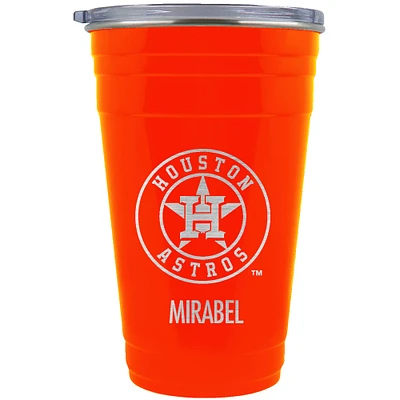 Houston Astros Team Logo 22oz. Personalized Tailgater Travel Tumbler