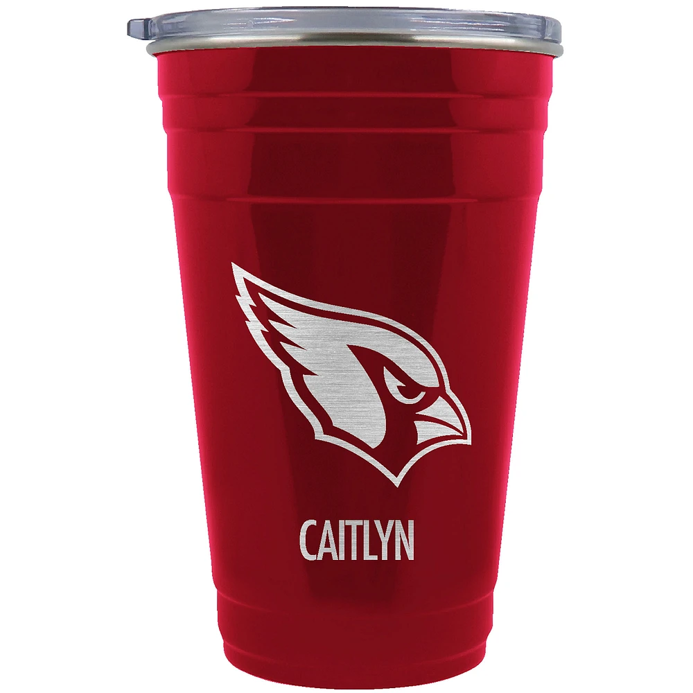 Arizona Cardinals Team Logo 22oz. Personalized Tailgater Travel Tumbler
