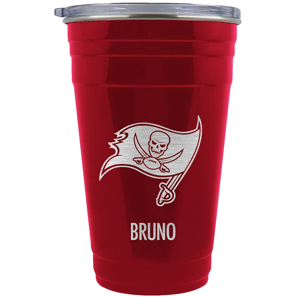 Tampa Bay Buccaneers Team Logo 22oz. Personalized Tailgater Travel Tumbler