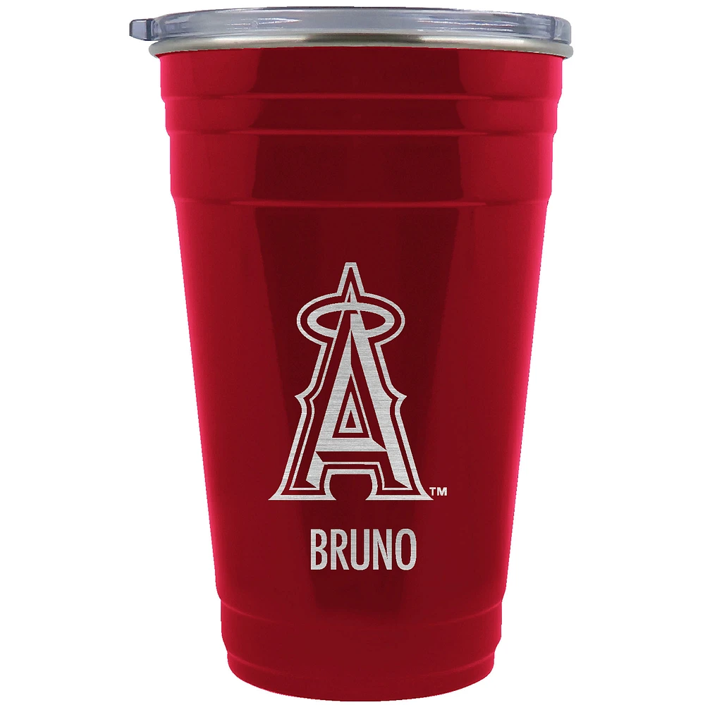 Los Angeles Angels Team Logo 22oz. Personalized Tailgater Travel Tumbler