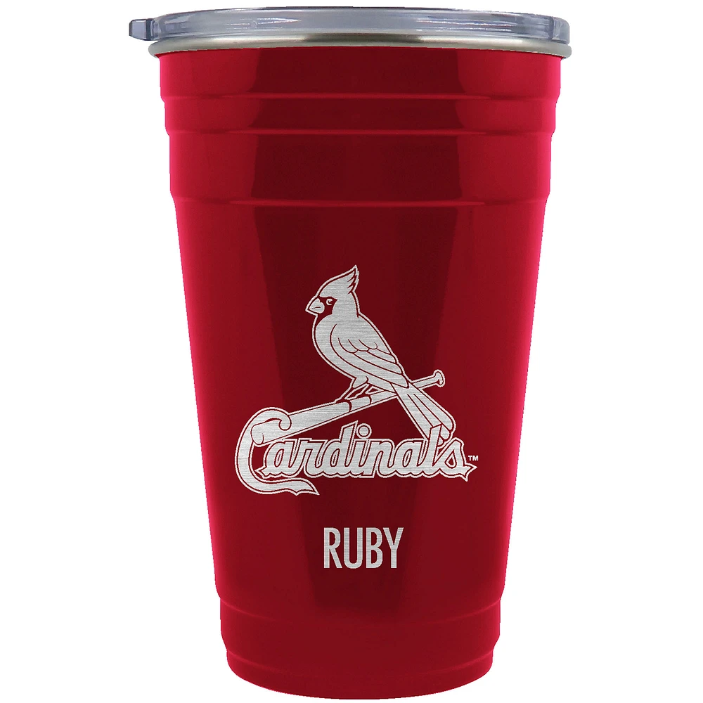 St. Louis Cardinals Team Logo 22oz. Personalized Tailgater Travel Tumbler