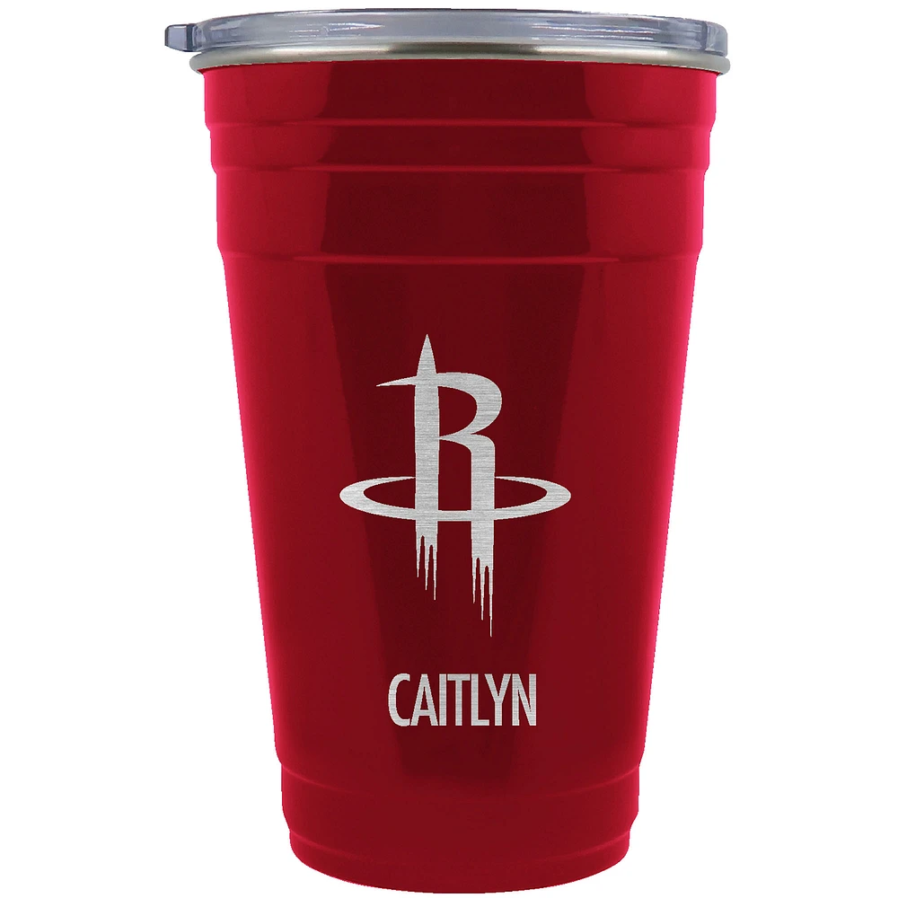 Houston Rockets Team Logo 22oz. Personalized Tailgater Travel Tumbler