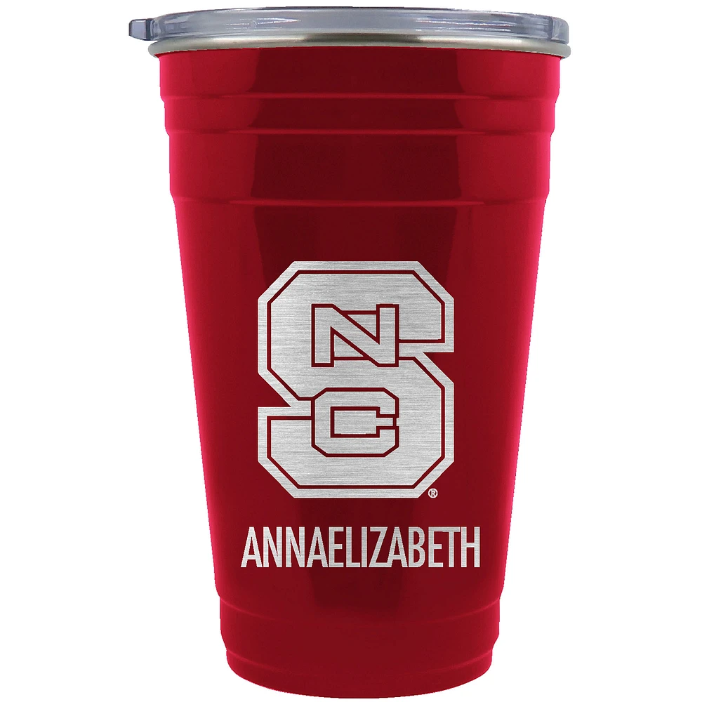 NC State Wolfpack Team Logo 22oz. Personalized Tailgater Travel Tumbler