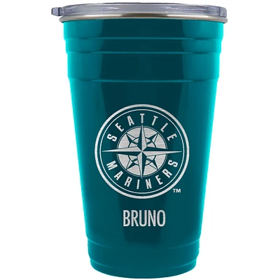 Seattle Mariners Team Logo 22oz. Personalized Tailgater Travel Tumbler
