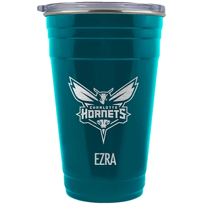 Charlotte Hornets Team Logo 22oz. Personalized Tailgater Travel Tumbler