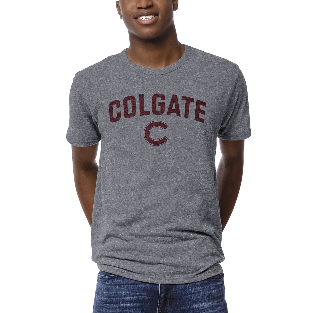 Men's League Collegiate Wear Heather Gray Colgate Raiders 1274 Victory Falls T-Shirt
