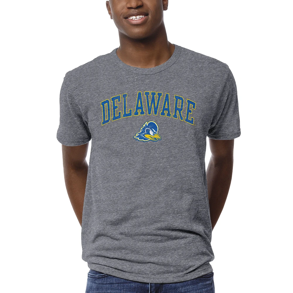 Men's League Collegiate Wear Heather Gray Delaware Fightin' Blue Hens 1965 Victory Falls T-Shirt