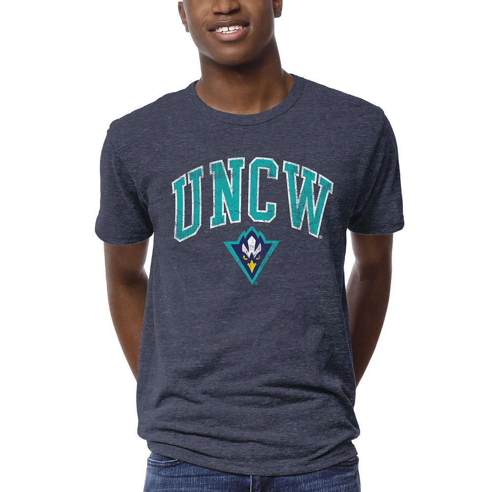 Men's League Collegiate Wear Heather Navy UNC Wilmington Seahawks 1965 Victory Falls T-Shirt