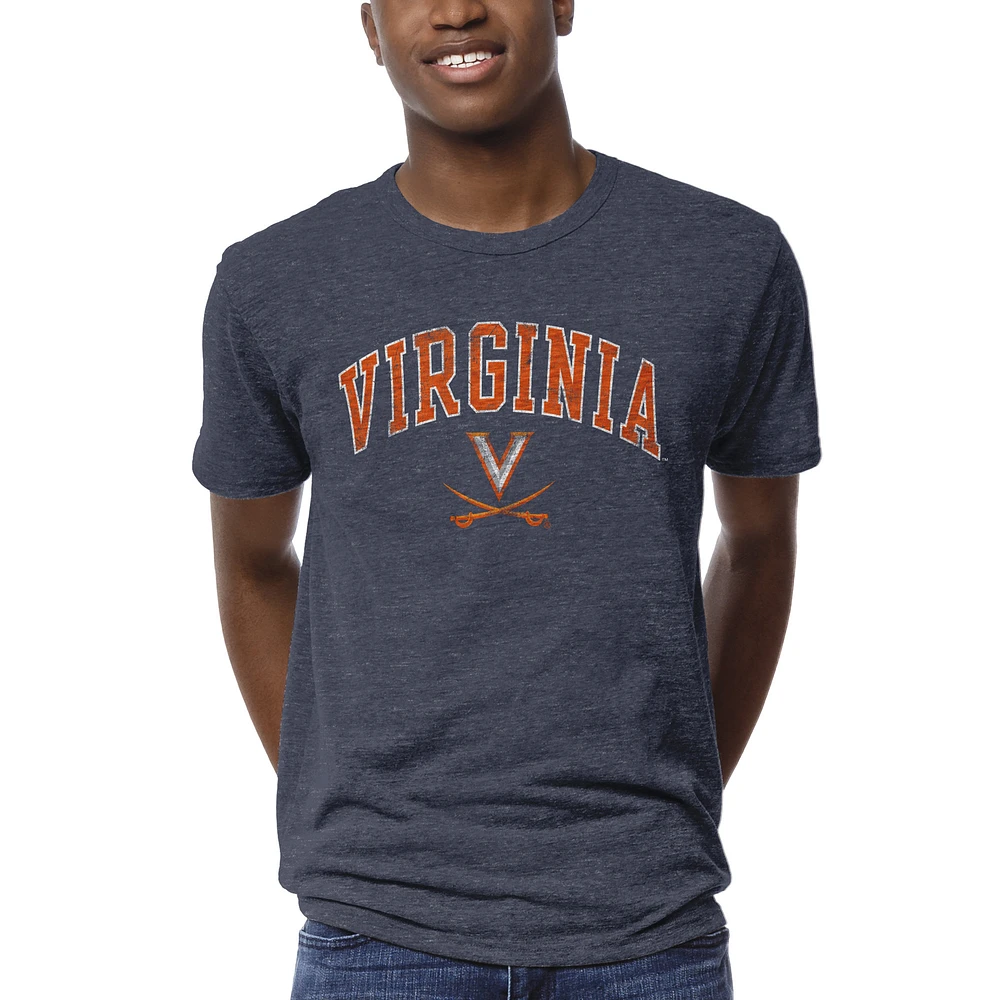 Men's League Collegiate Wear Heather Navy Virginia Cavaliers 1965 Victory Falls T-Shirt