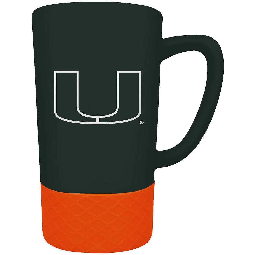Miami Hurricanes Team Logo 16oz. Laser Etched Jump Mug