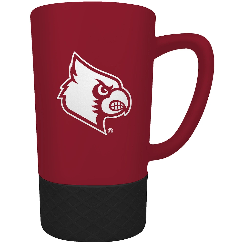 Louisville Cardinals Team Logo 16oz. Laser Etched Jump Mug