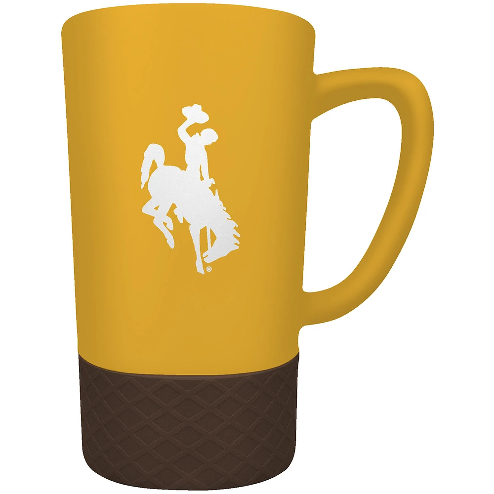 Wyoming Cowboys Team Logo 16oz. Laser Etched Jump Mug