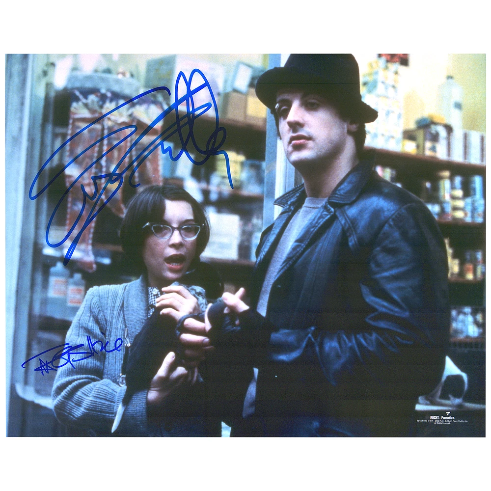 Sylvester Stallone & Talia Shire Rocky III Multi-Signed 16" x 20" In the Pet Store Photograph