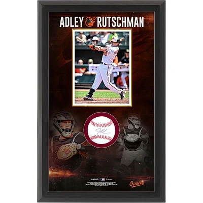 Adley Rutschman Baltimore Orioles Autographed Baseball Shadow Box