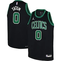 Youth Jordan Brand Jayson Tatum Black Boston Celtics Swingman Jersey - Statement Edition