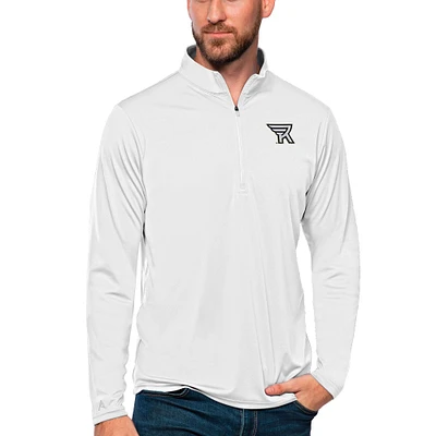 Men's Antigua Rochester Knighthawks Tribute Quarter-Zip Pullover Top