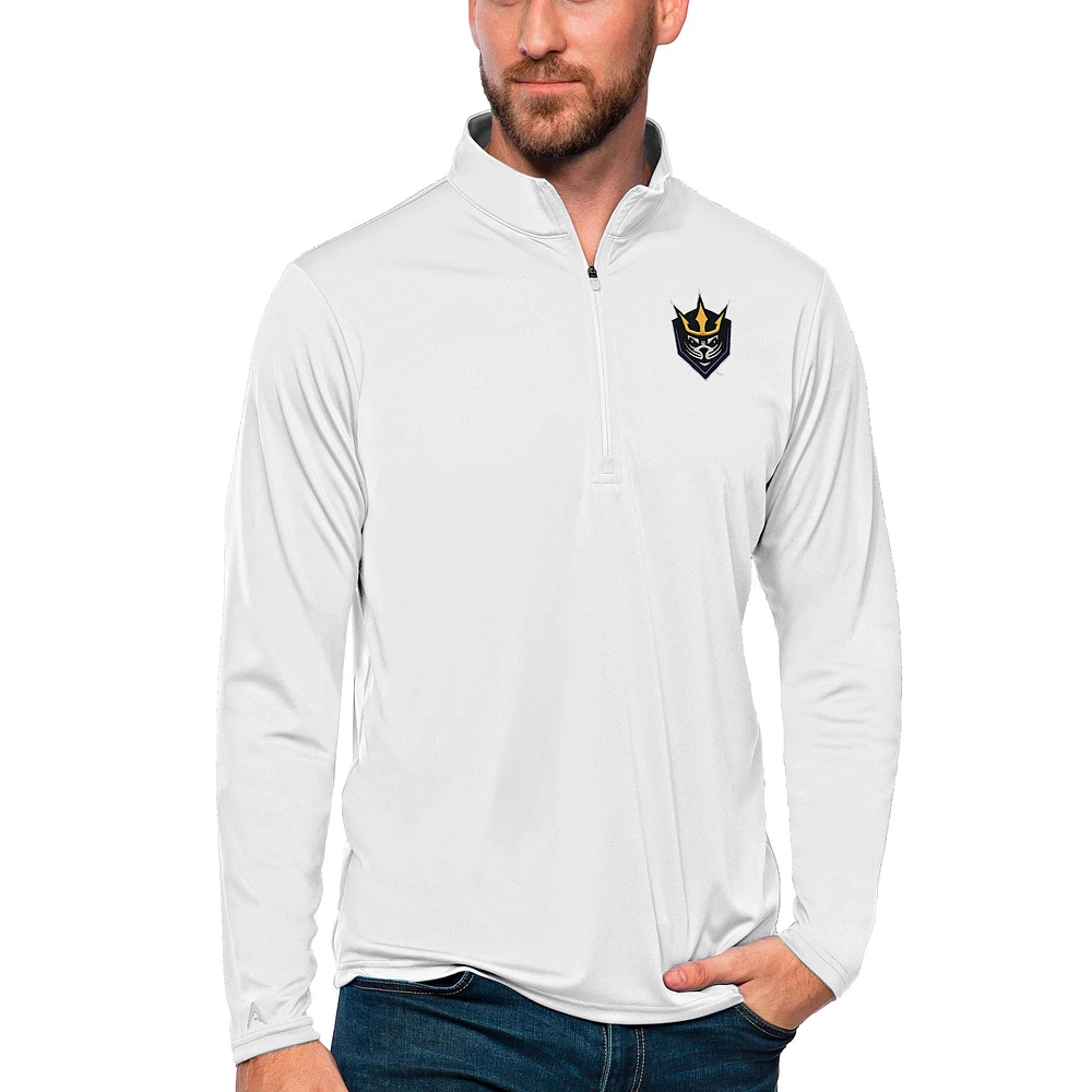 Men's Antigua San Diego Seals Tribute Quarter-Zip Pullover Top