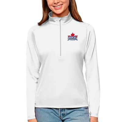 Women's Antigua Toronto Rock Tribute Quarter-Zip Pullover Top