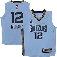 Preschool Jordan Brand Ja Morant Light Blue Memphis Grizzlies 2022/23 Statement Edition Jersey