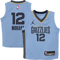 Preschool Jordan Brand Ja Morant Light Blue Memphis Grizzlies 2022/23 Statement Edition Jersey