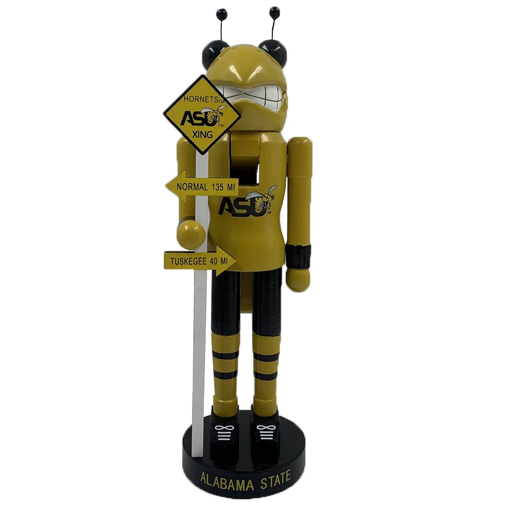 Gold Alabama State Hornets 12'' Rivalry Nutcracker