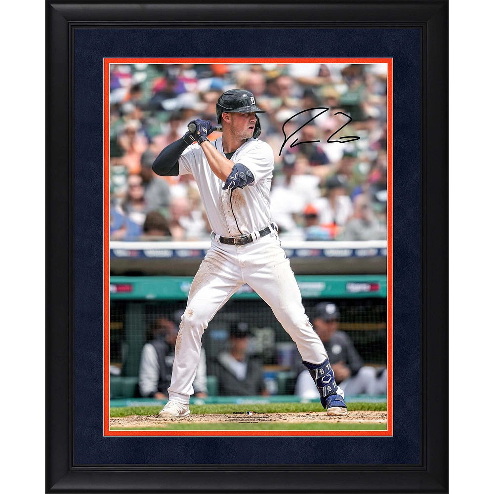 Spencer Torkelson Detroit Tigers Autographed Framed 16" x 20" Batting Stance Photograph