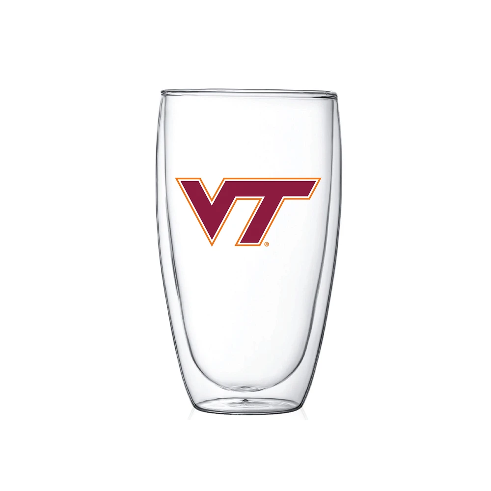 Virginia Tech Hokies 15oz. Double Wall Thermo Glass