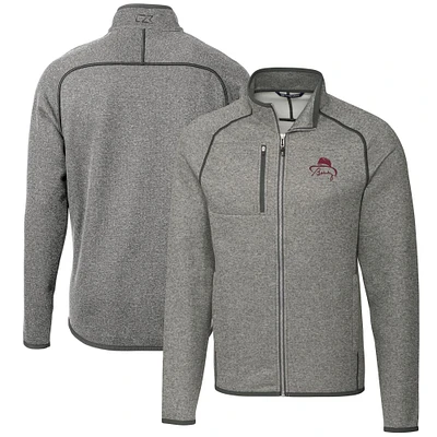 Men's Cutter & Buck Bobby Bowden Gray Florida State Seminoles Mainsail Full-Zip Jacket