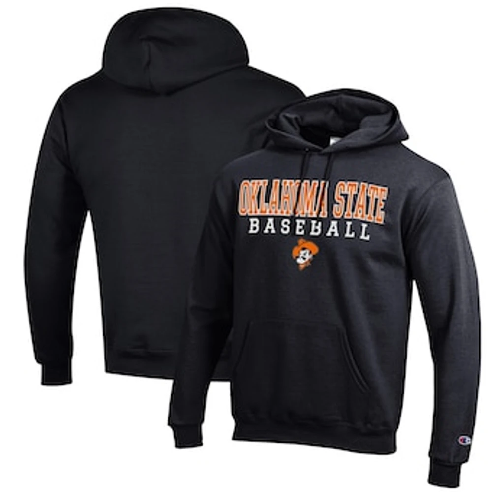 Men's Champion Oklahoma State Cowboys Baseball Stack Pullover Hoodie