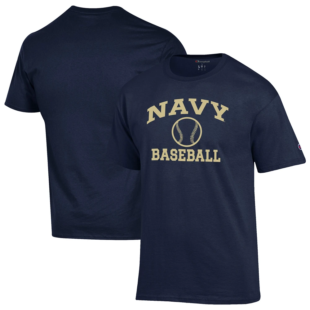 Men's Champion Navy Midshipmen Baseball Icon T-Shirt