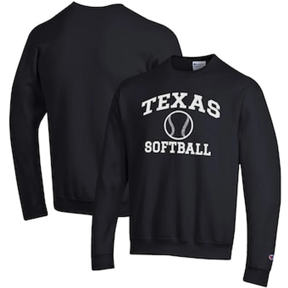 Men's Champion Texas Longhorns Softball Icon Crewneck Pullover Sweatshirt
