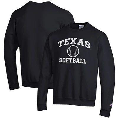 Men's Champion Texas Longhorns Softball Icon Crewneck Pullover Sweatshirt