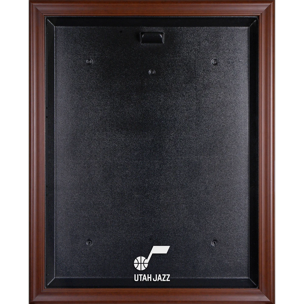 Utah Jazz Brown Framed Logo Jersey Display Case