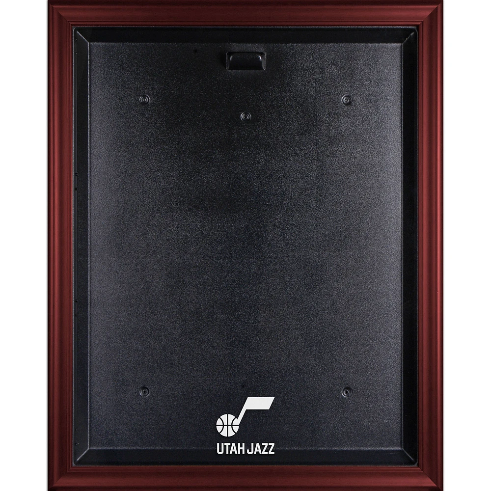 Utah Jazz Mahogany Framed Logo Jersey Display Case
