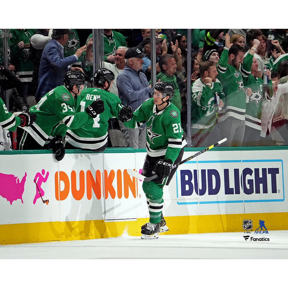 Jason Robertson Dallas Stars Unsigned Celebrates Goal with Teammates Photograph