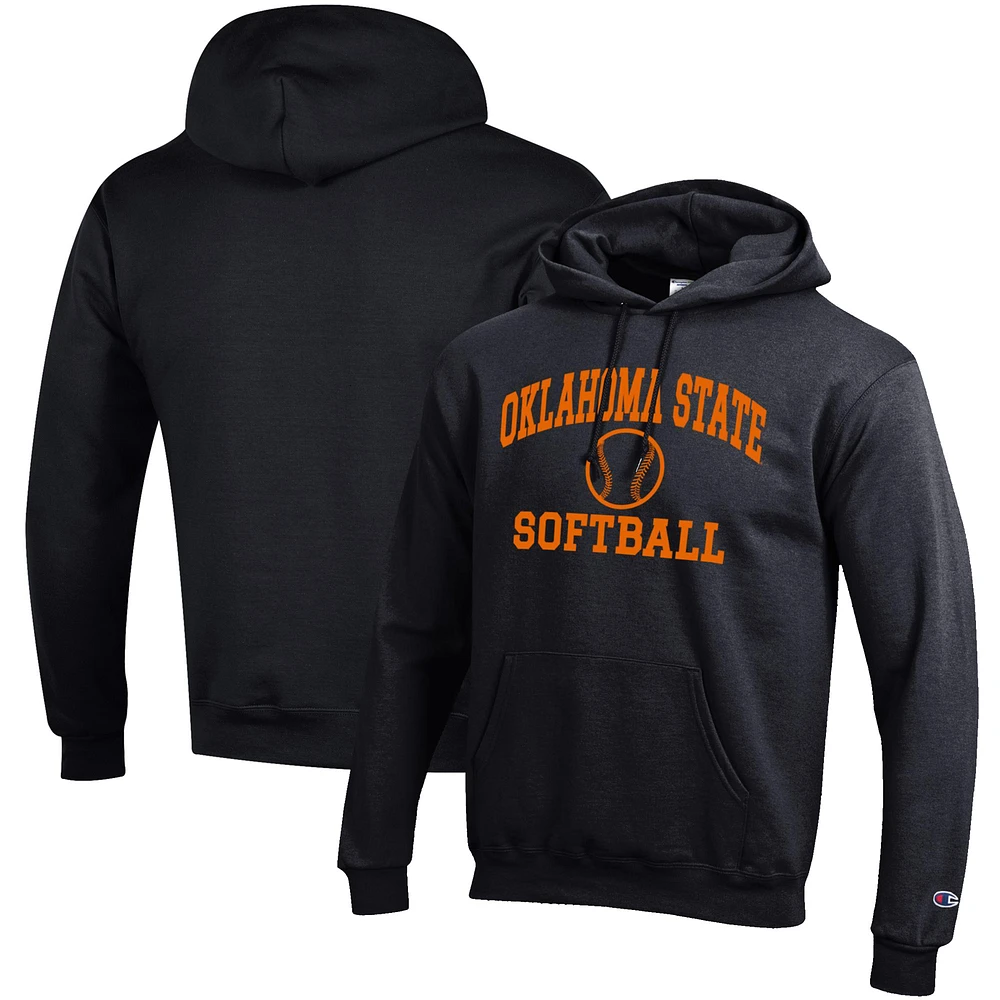 Men's Champion Oklahoma State Cowboys Softball Icon Pullover Hoodie