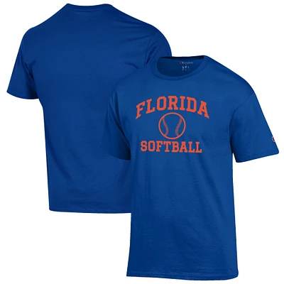 Men's Champion Royal Florida Gators Softball Icon T-Shirt